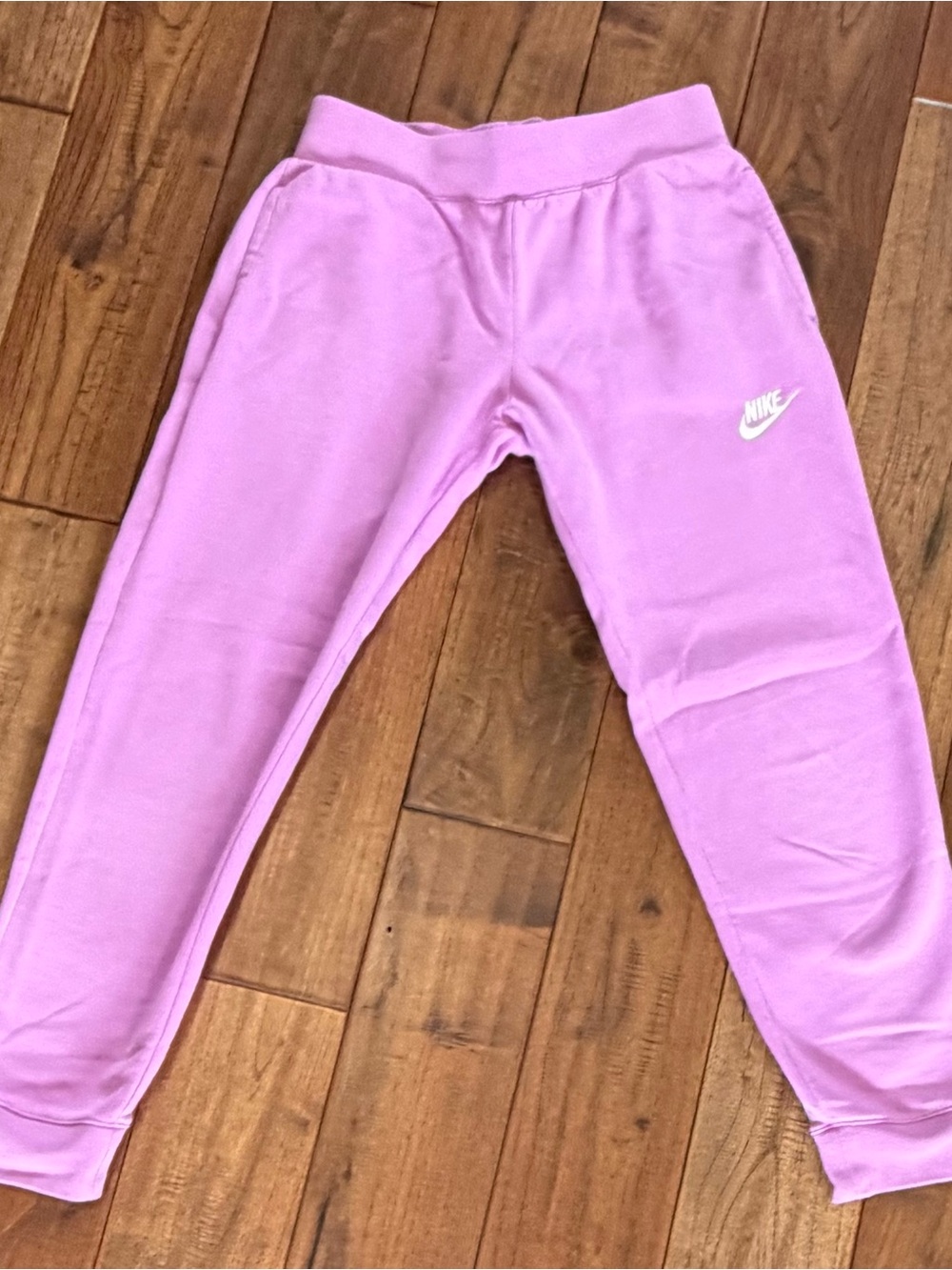 Nike Lavender Pink Girls' Joggers with White Swoosh